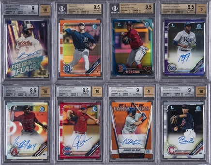 2019 Bowman Chrome and Topps Chrome BGS-Graded Collection (8 Different)